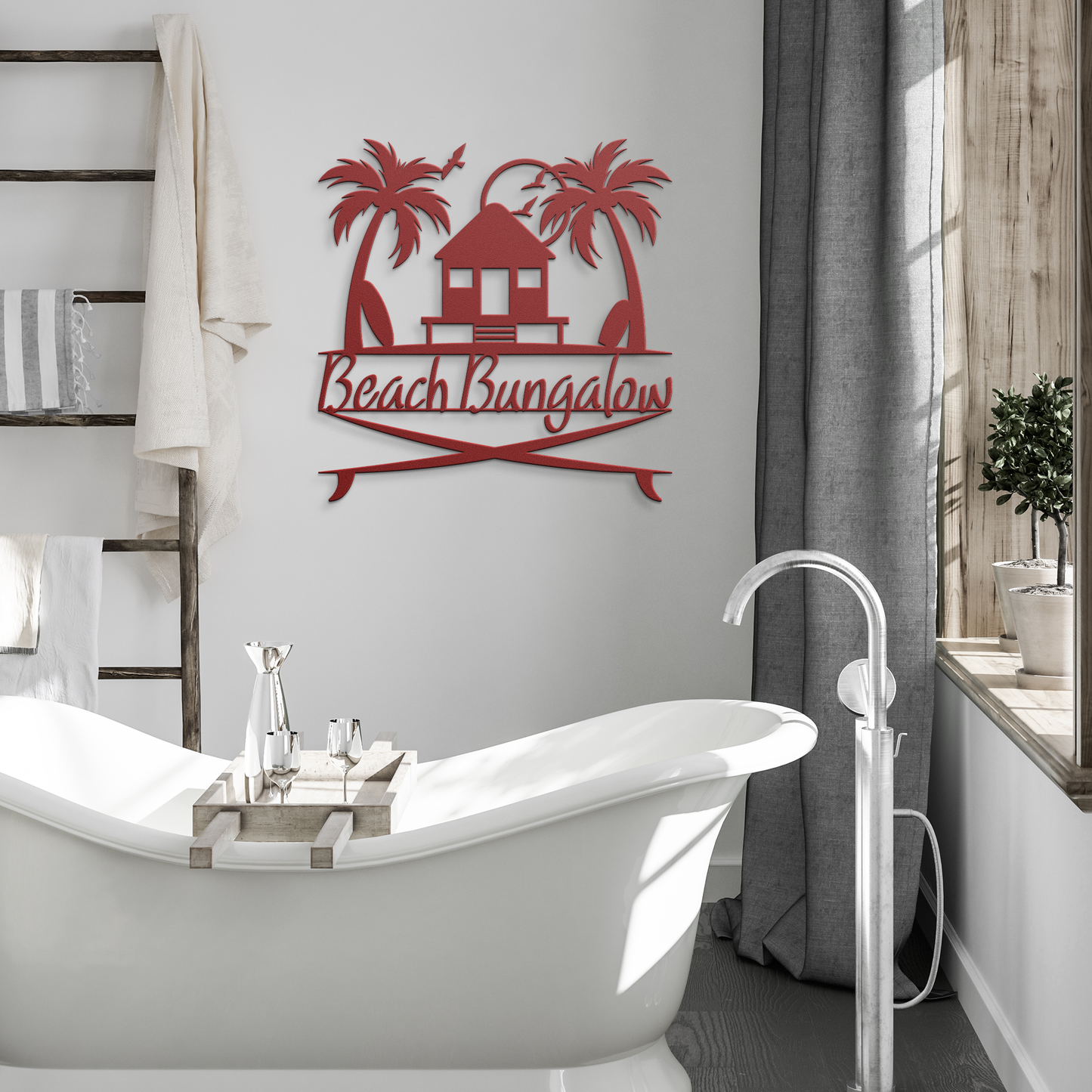 Beach_Bungalow_Die-Cut_Metal_Sign__A__Red_Modern_Bathroom_Mockup.png