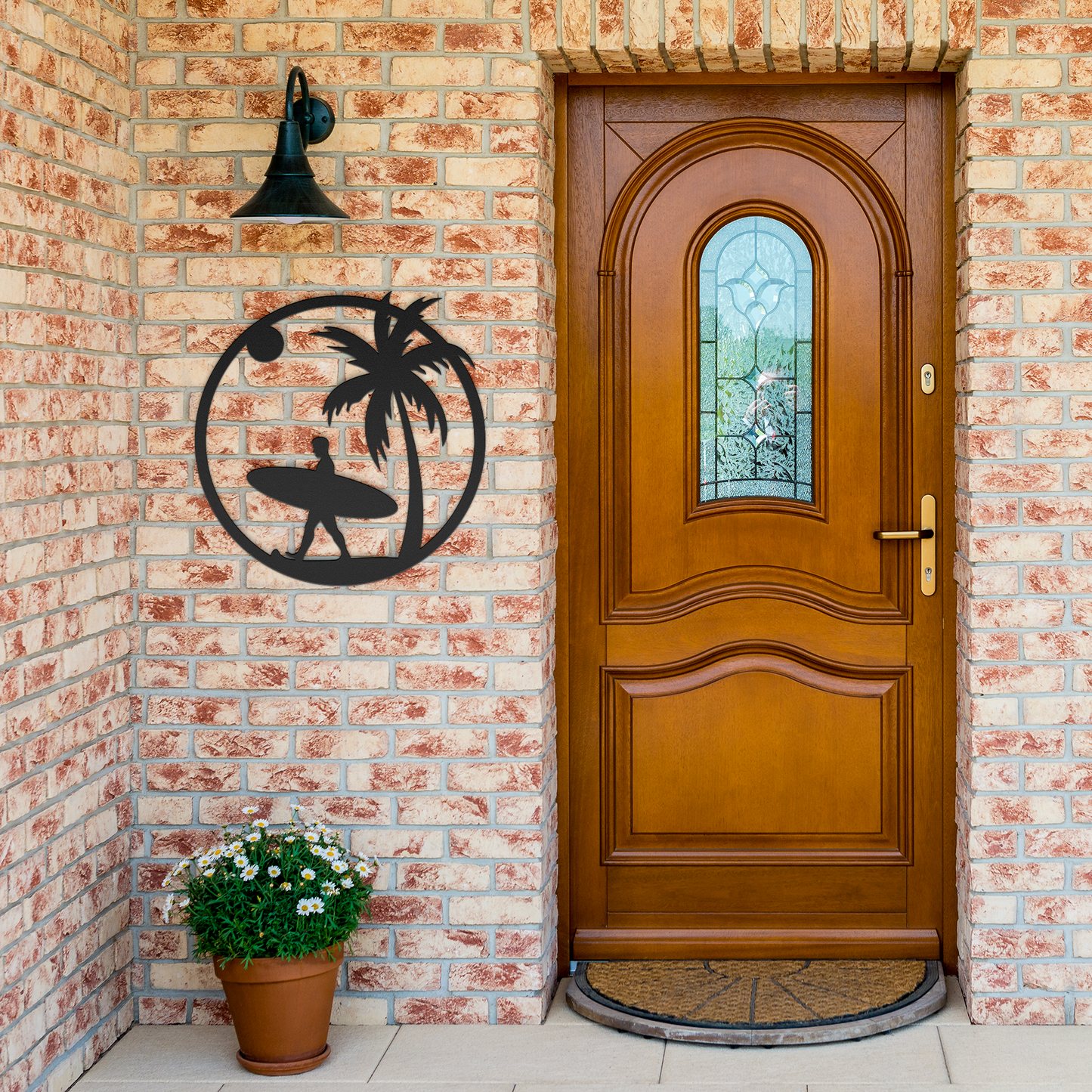 Coastal_Surfer_Paradise_Metal_Wall_Art_Black_Brick_Entrance_Mockup.png