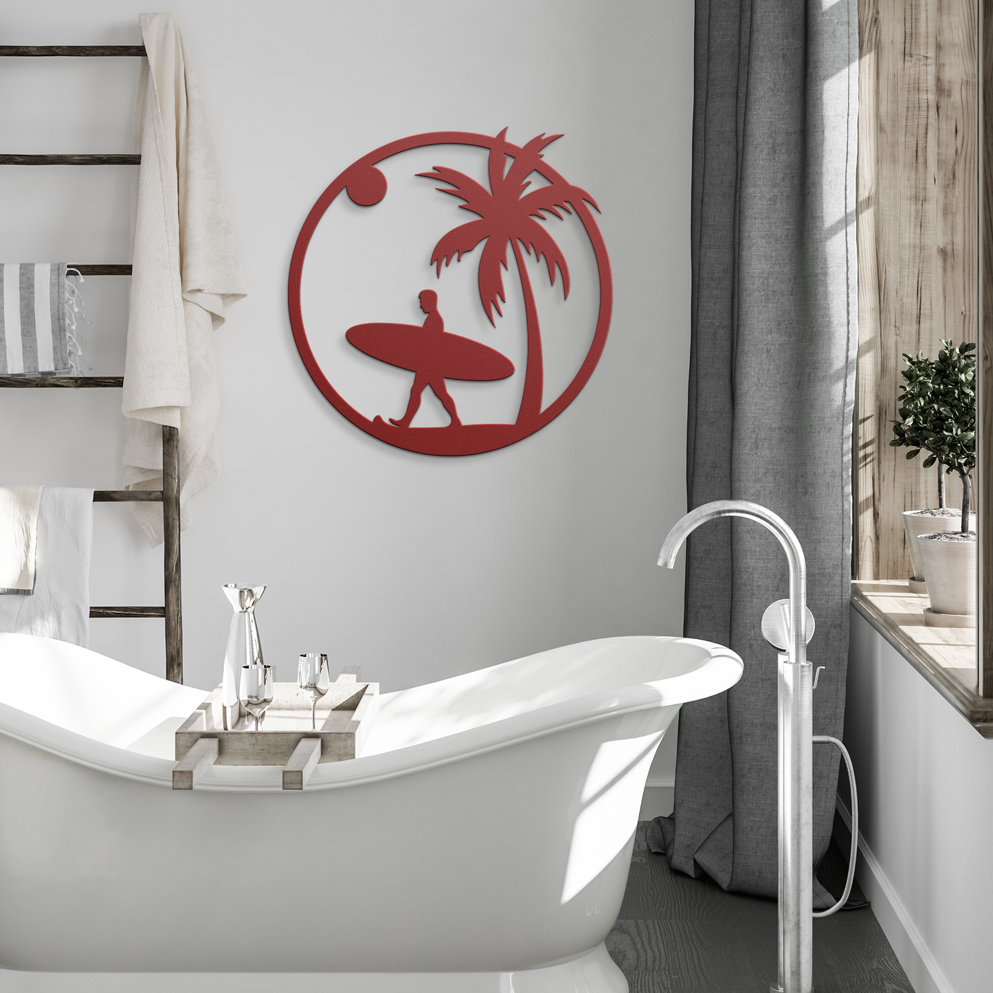 Coastal_Surfer_Paradise_Metal_Wall_Art_Red_Modern_Bathroom_Mockup.png