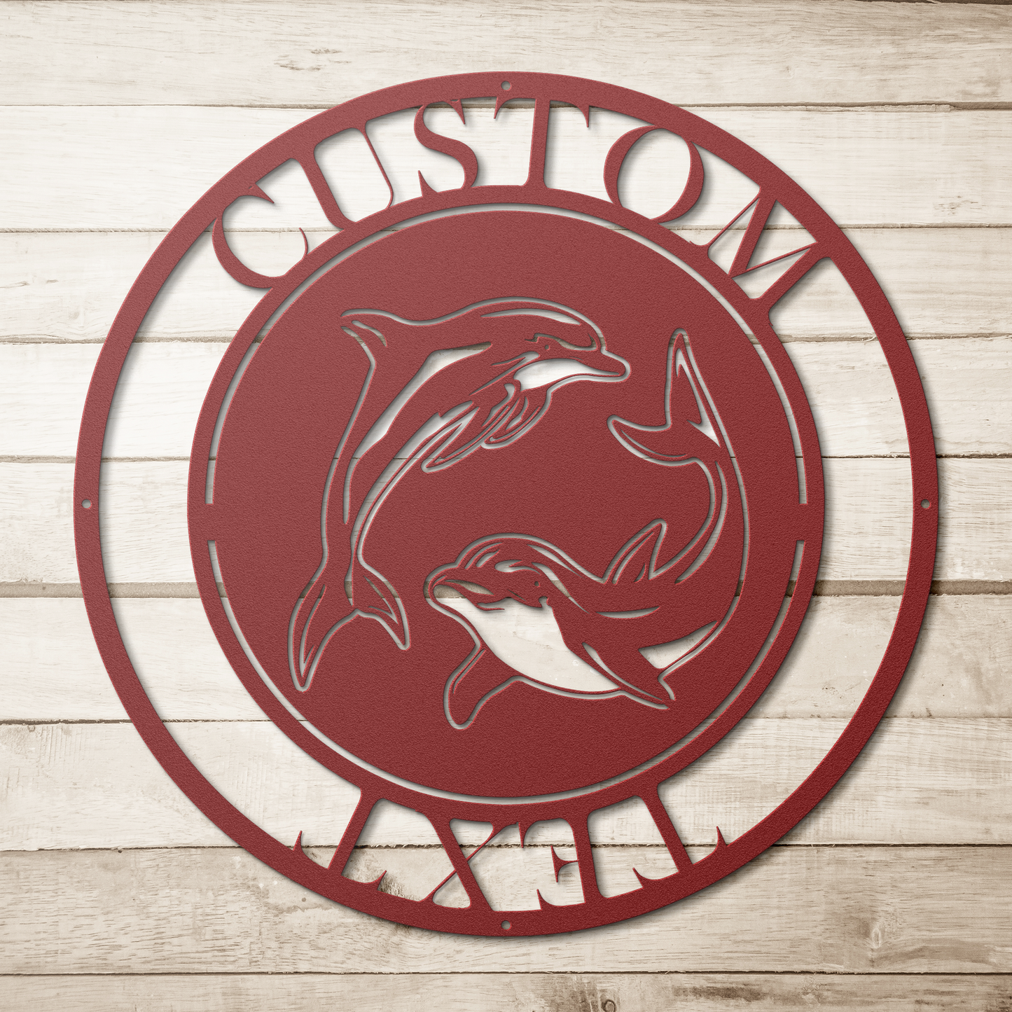 Custom_Dolphin_Duo_Metal_Wall_Art_-_Pers_Red_Simple_Wood_BKGD_Mockup.png