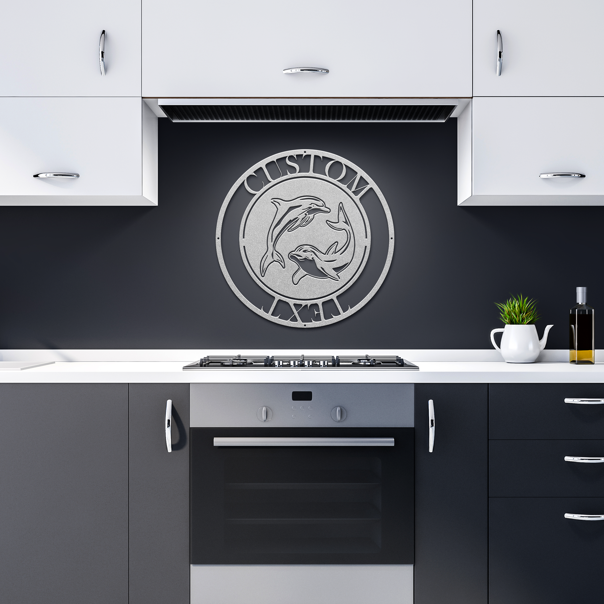 Custom_Dolphin_Duo_Metal_Wall_Art_-_Pers_Silver_Dark_Kitchen_Mockup.png