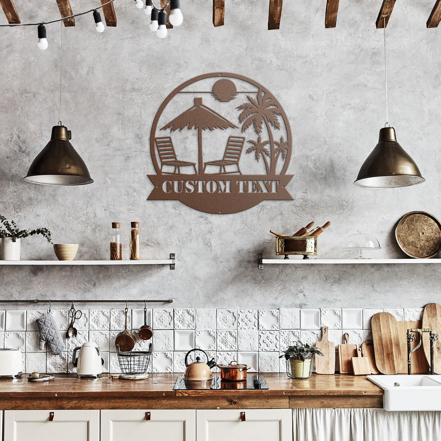 Custom_Lounge_Paradise_Metal_Sign__Pe_Copper_Rustic_Kitchen_Mockup.png