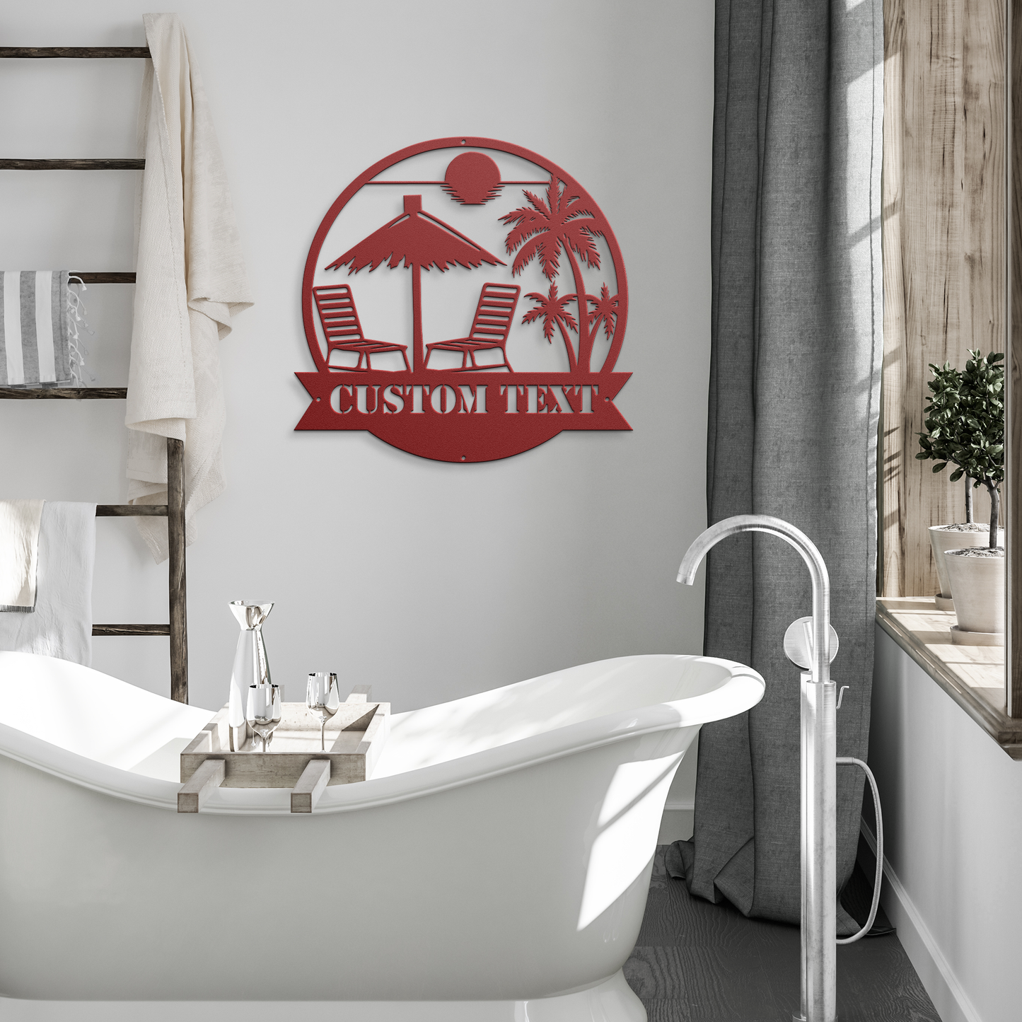 Custom_Lounge_Paradise_Metal_Sign__Pe_Red_Modern_Bathroom_Mockup.png