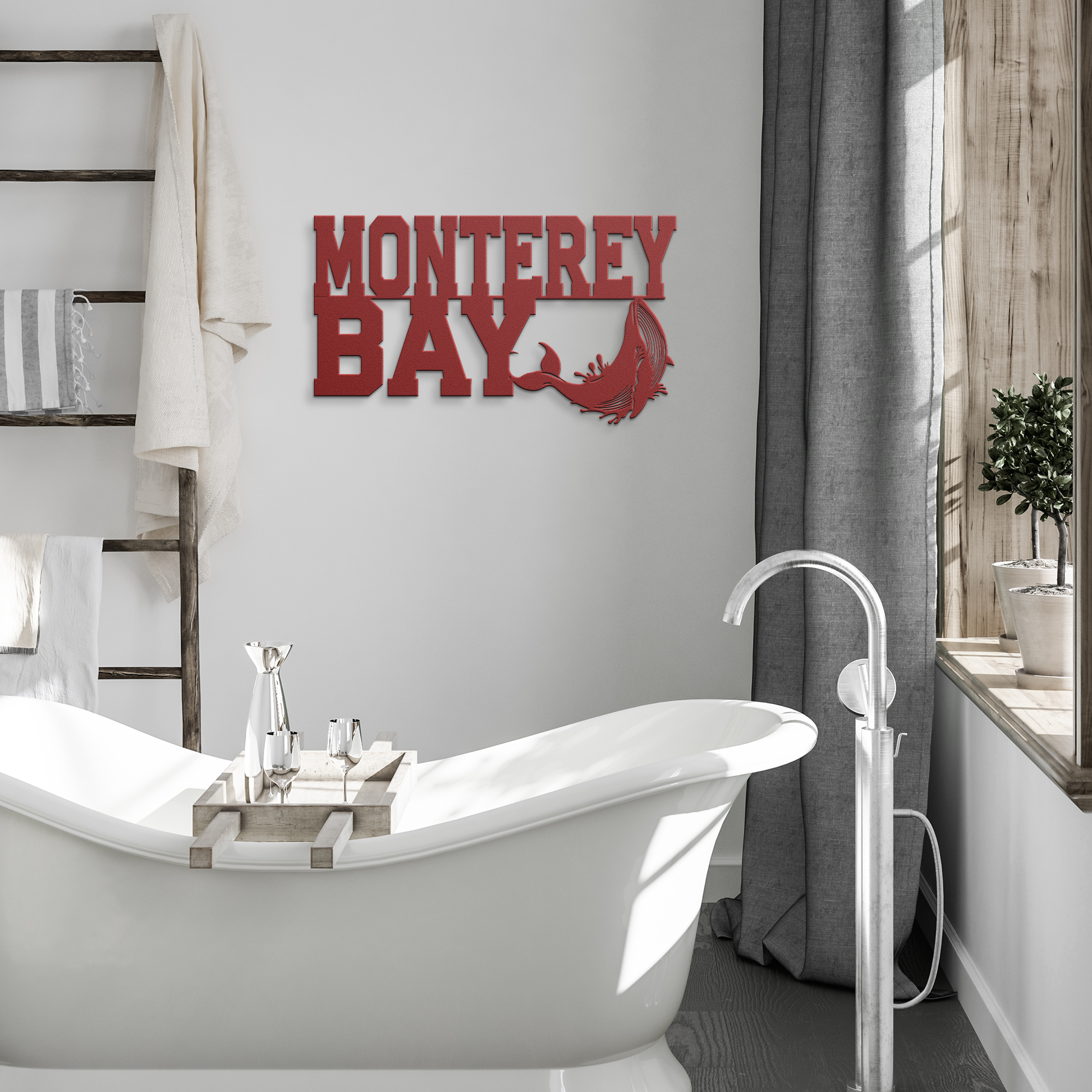 Monterey_Bay_Humpback_Whale_Metal_Wall_A_Red_Modern_Bathroom_Mockup.png