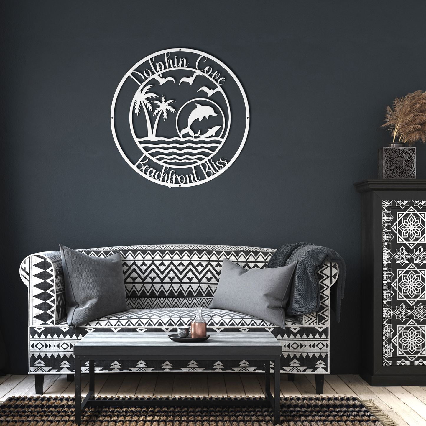 Personalized_Dolphin_Cove_Beachfront_Met_White_Dark_Living_Room_Mockup.png