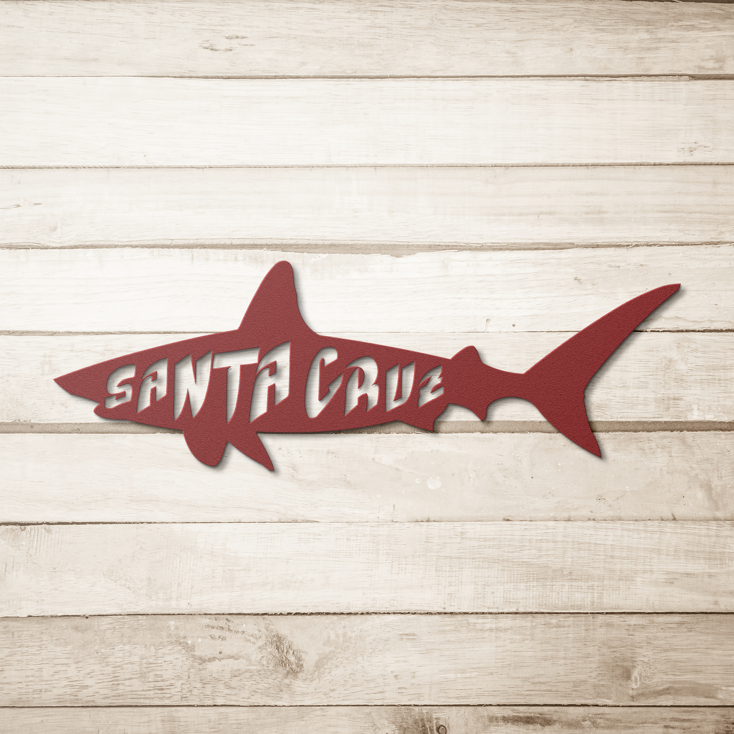 Santa_Cruz_Shark_Metal_Wall_Art__Cust_Red_Simple_Wood_BKGD_Mockup.png