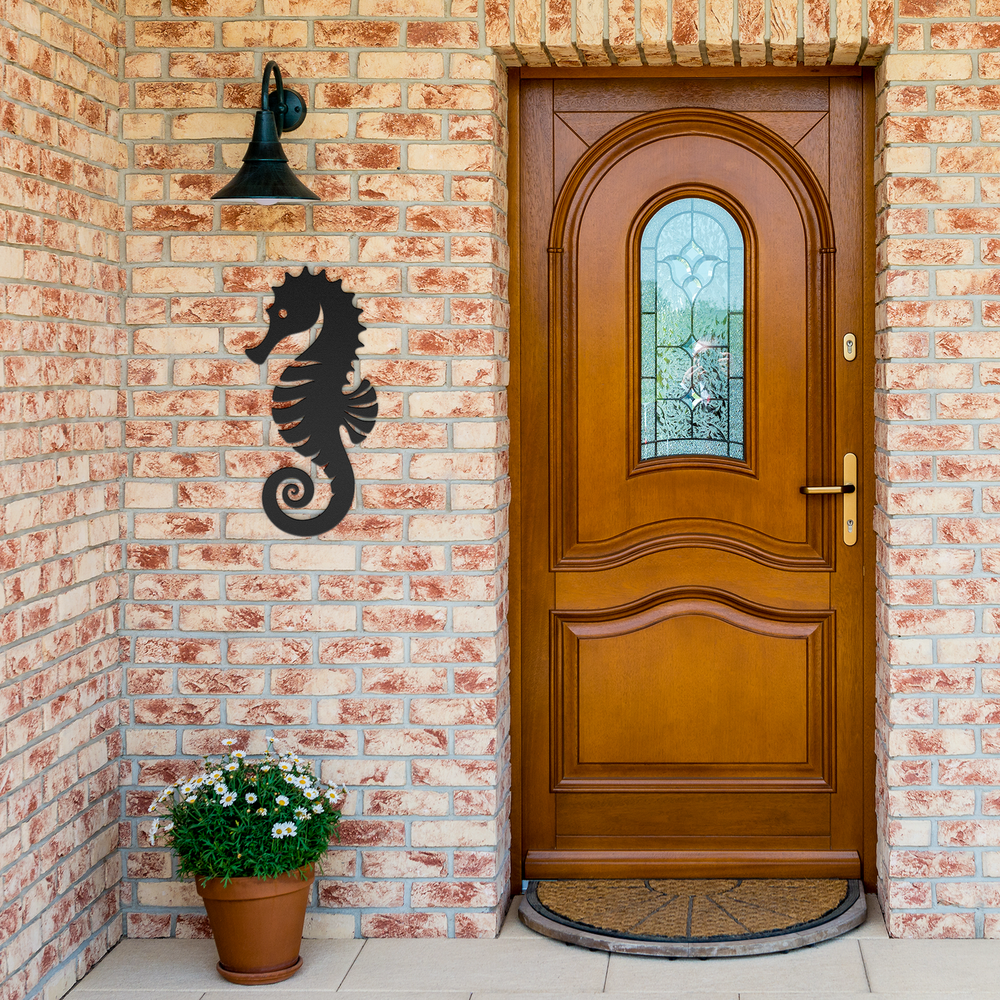Seahorse_Metal_Wall_Art__Elegant_Coas_Black_Brick_Entrance_Mockup.png