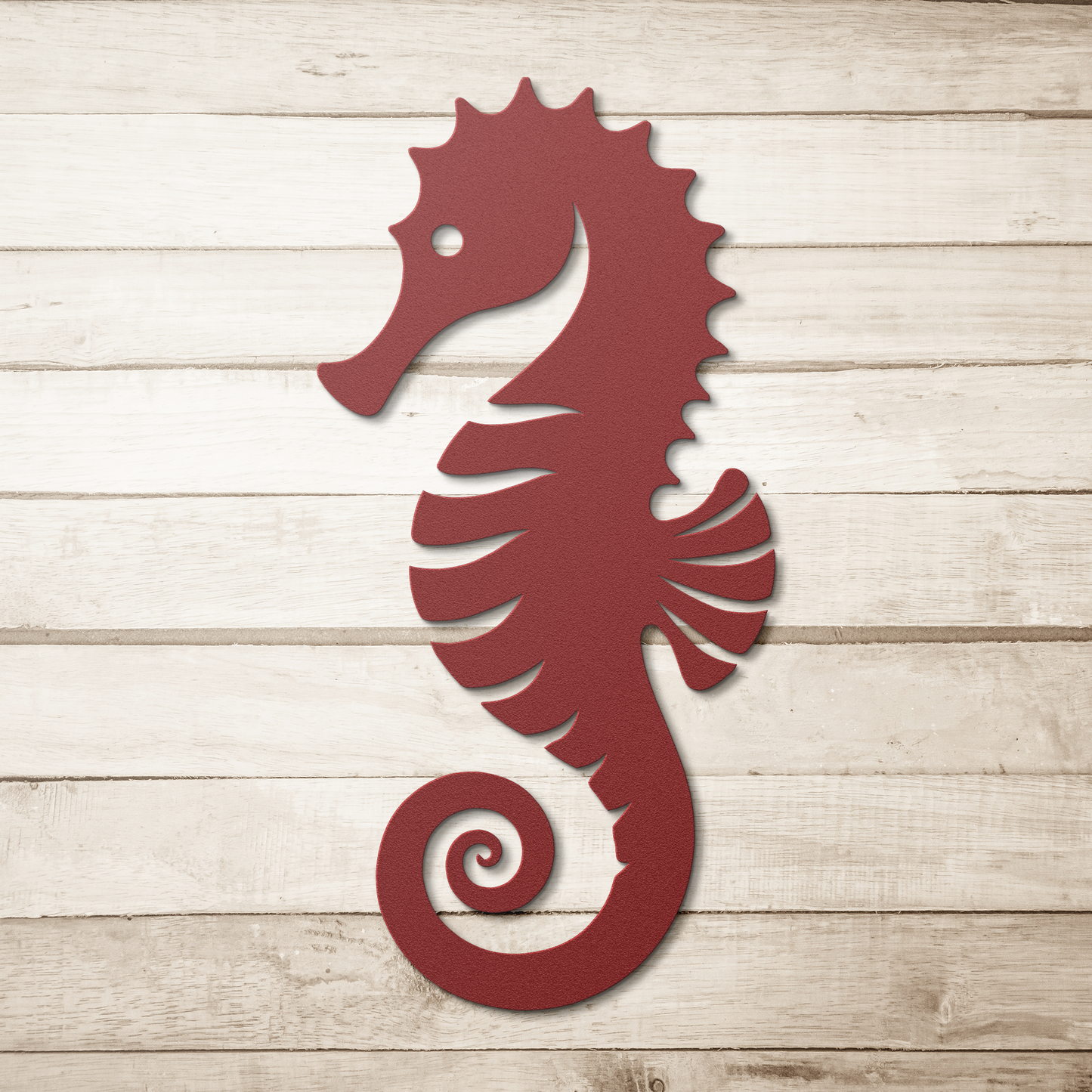 Seahorse_Metal_Wall_Art__Elegant_Coas_Red_Simple_Wood_BKGD_Mockup.png