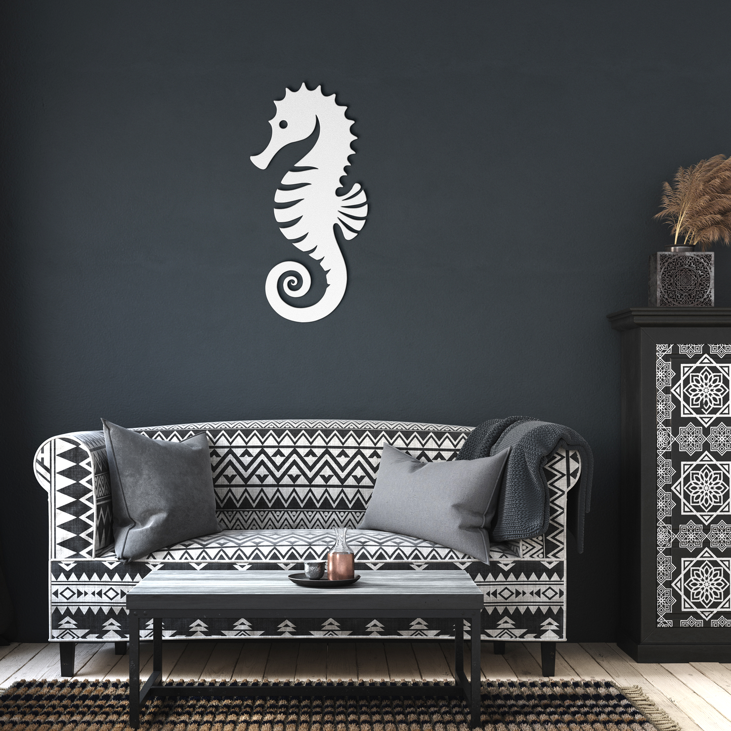 Seahorse_Metal_Wall_Art__Elegant_Coas_White_Dark_Living_Room_Mockup.png