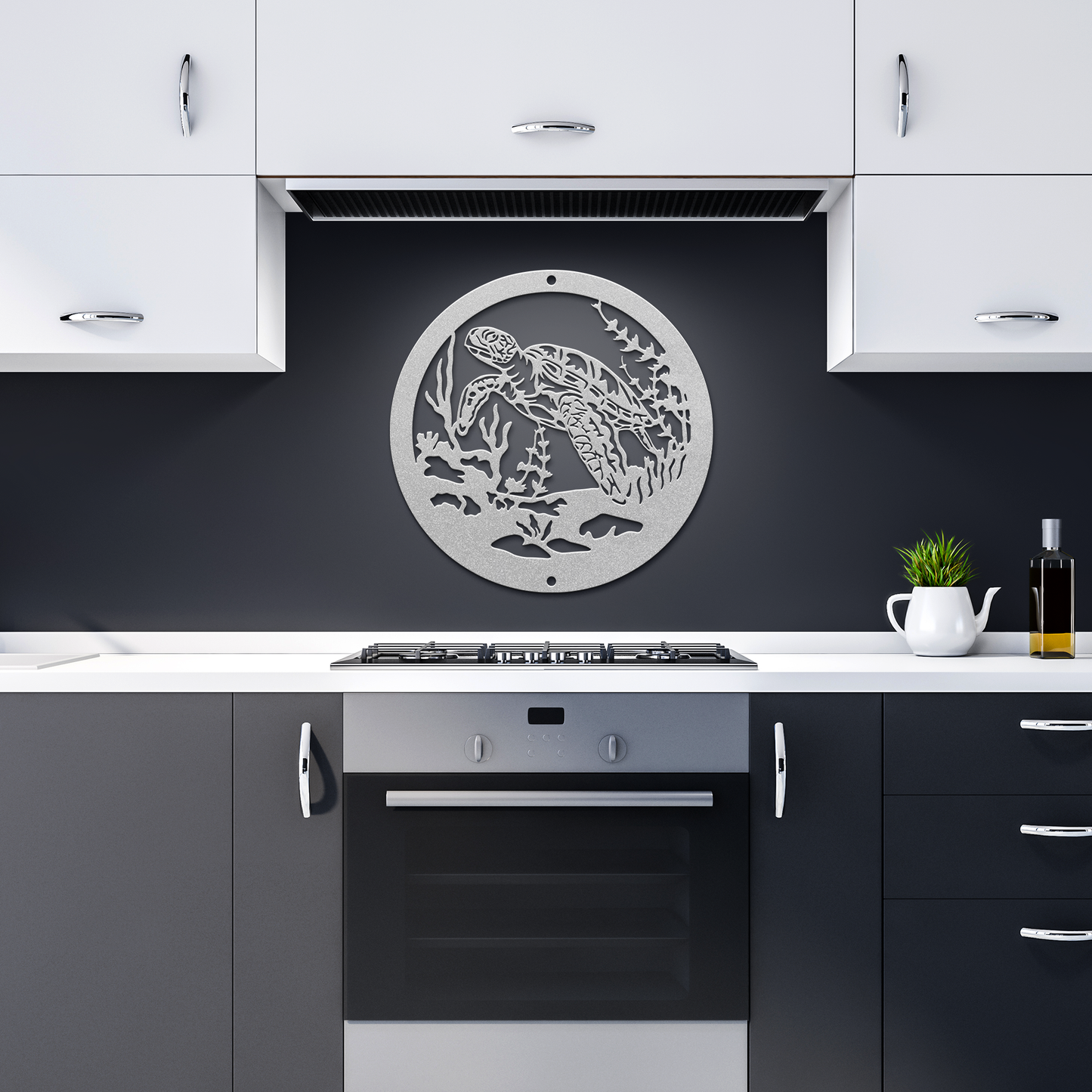Turtle_Ocean_Scene_Metal_Wall_Art__El_Silver_Dark_Kitchen_Mockup.png