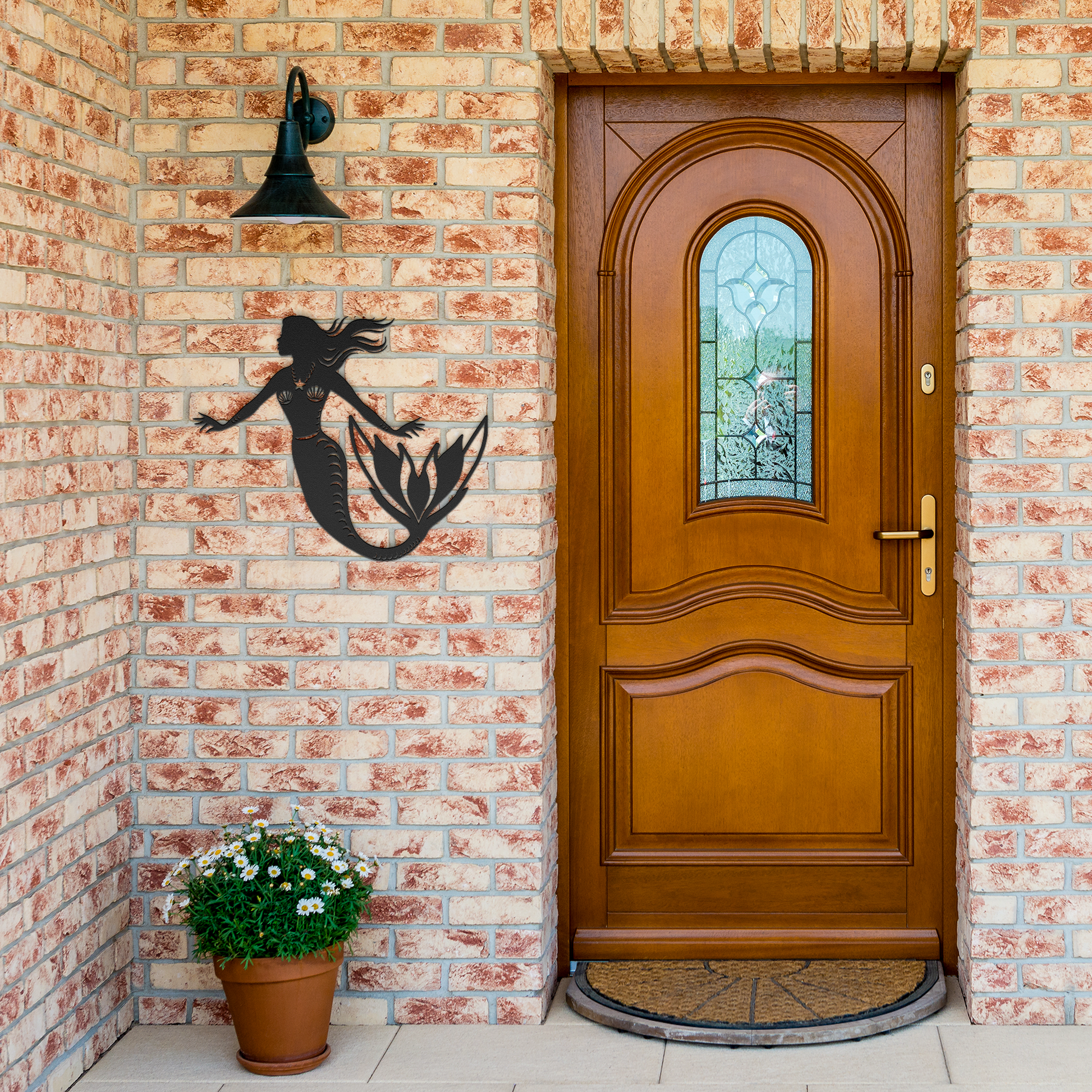 Compass_Rose_Metal_Wall_Art__Nautical_Black_Brick_Entrance_Mockup.png