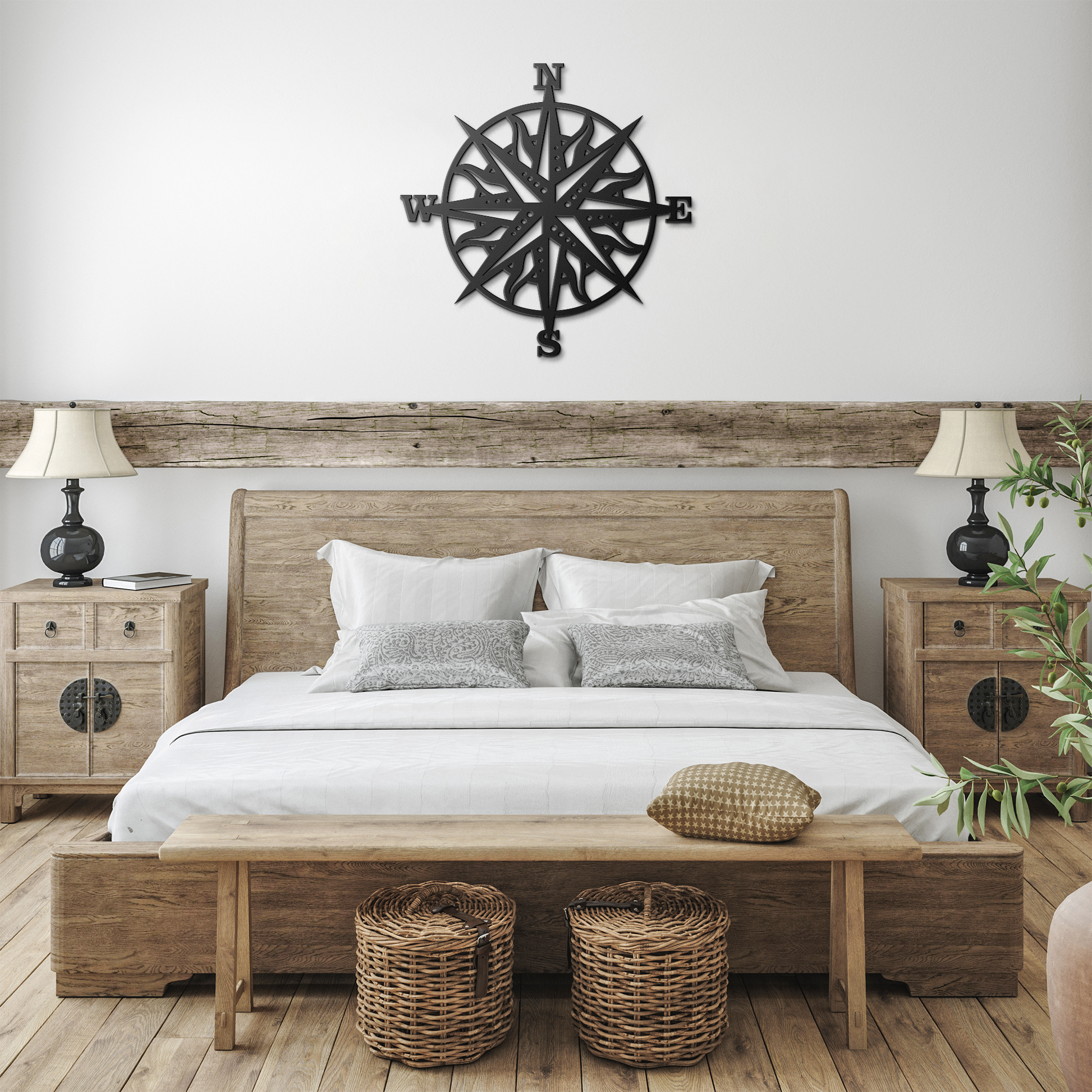 Compass_Rose_Metal_Wall_Art__Nautical_Black_Farmhouse_Bedroom_Mockup.png