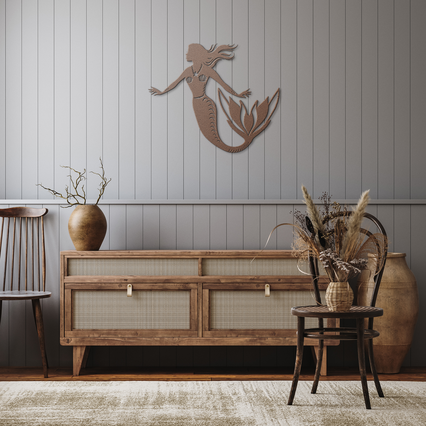 Compass_Rose_Metal_Wall_Art__Nautical_Copper_Rustic_Hallway_Mockup.png