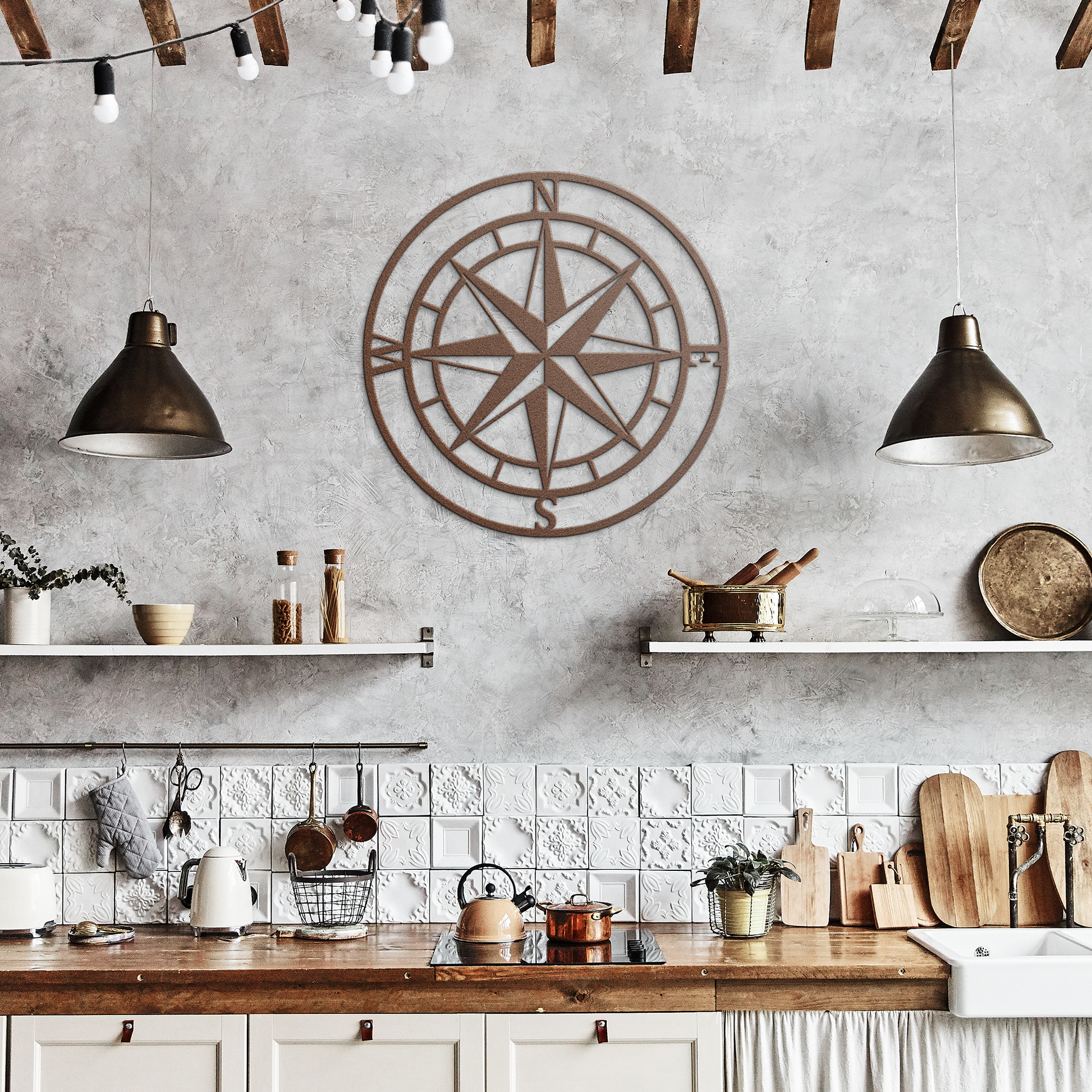Compass_Rose_Metal_Wall_Art__Nautical_Copper_Rustic_Kitchen_Mockup.png