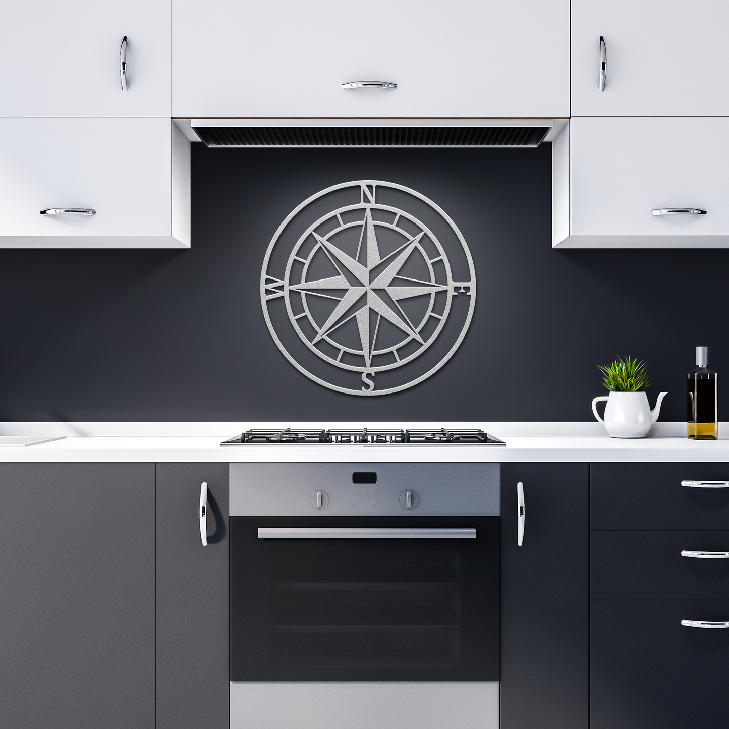Compass_Rose_Metal_Wall_Art__Nautical_Silver_Dark_Kitchen_Mockup.png
