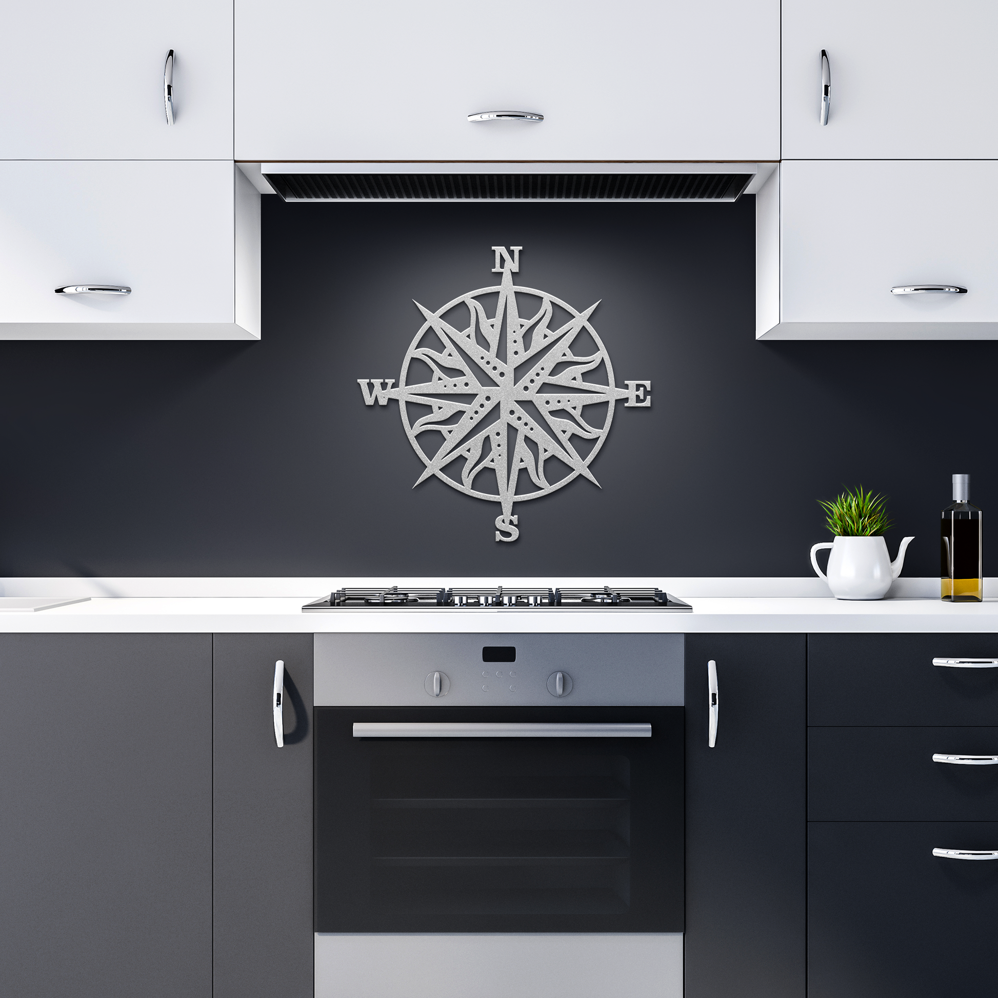 Compass_Rose_Metal_Wall_Art__Nautical_Silver_Dark_Kitchen_Mockup.png