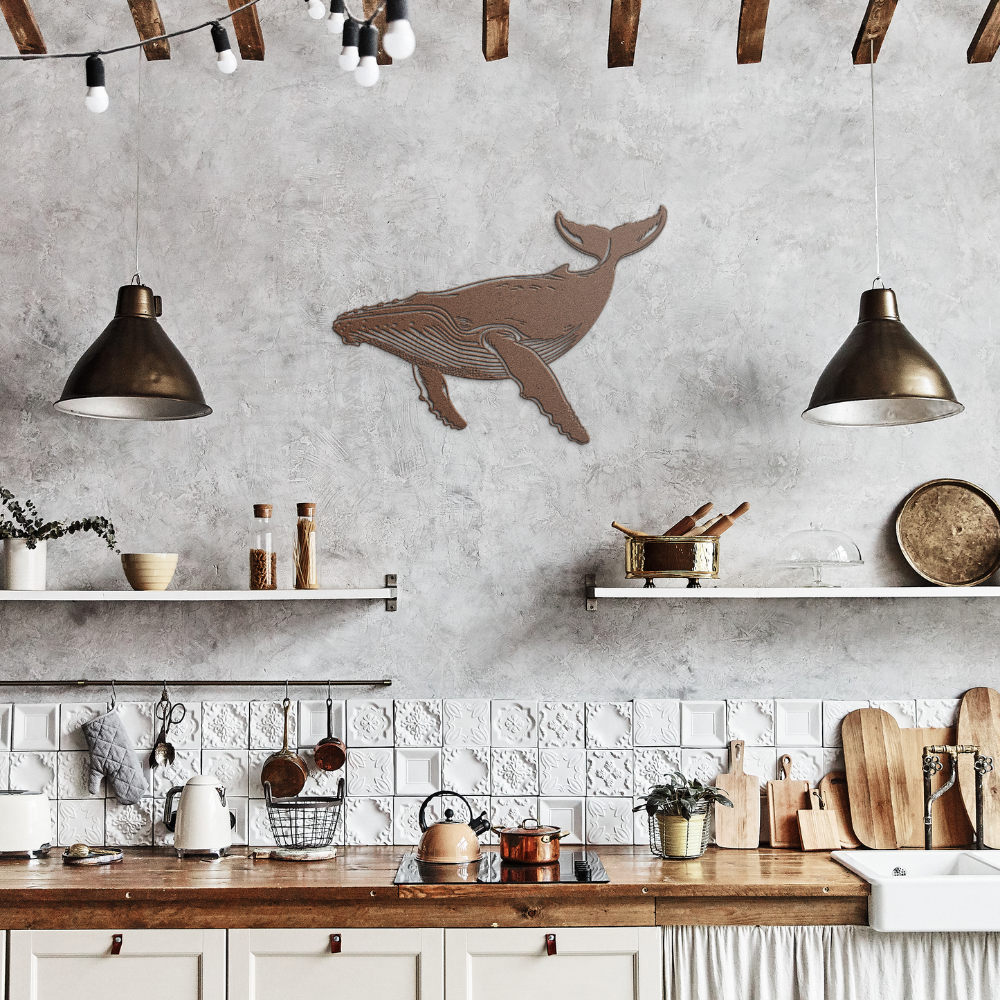 Humpback_Whale_Metal_Wall_Art__Coasta_Copper_Rustic_Kitchen_Mockup.png