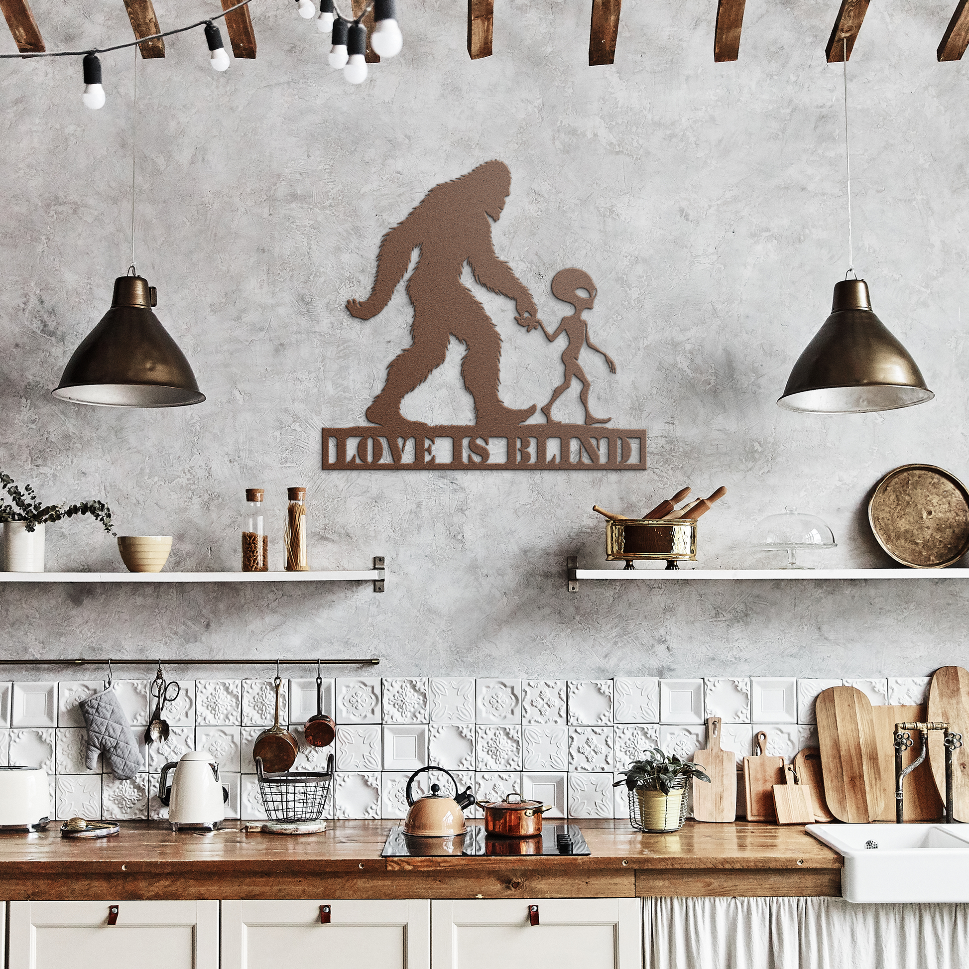 Love_is_Blind_Bigfoot__Alien_Metal_Wa_Copper_Rustic_Kitchen_Mockup.png