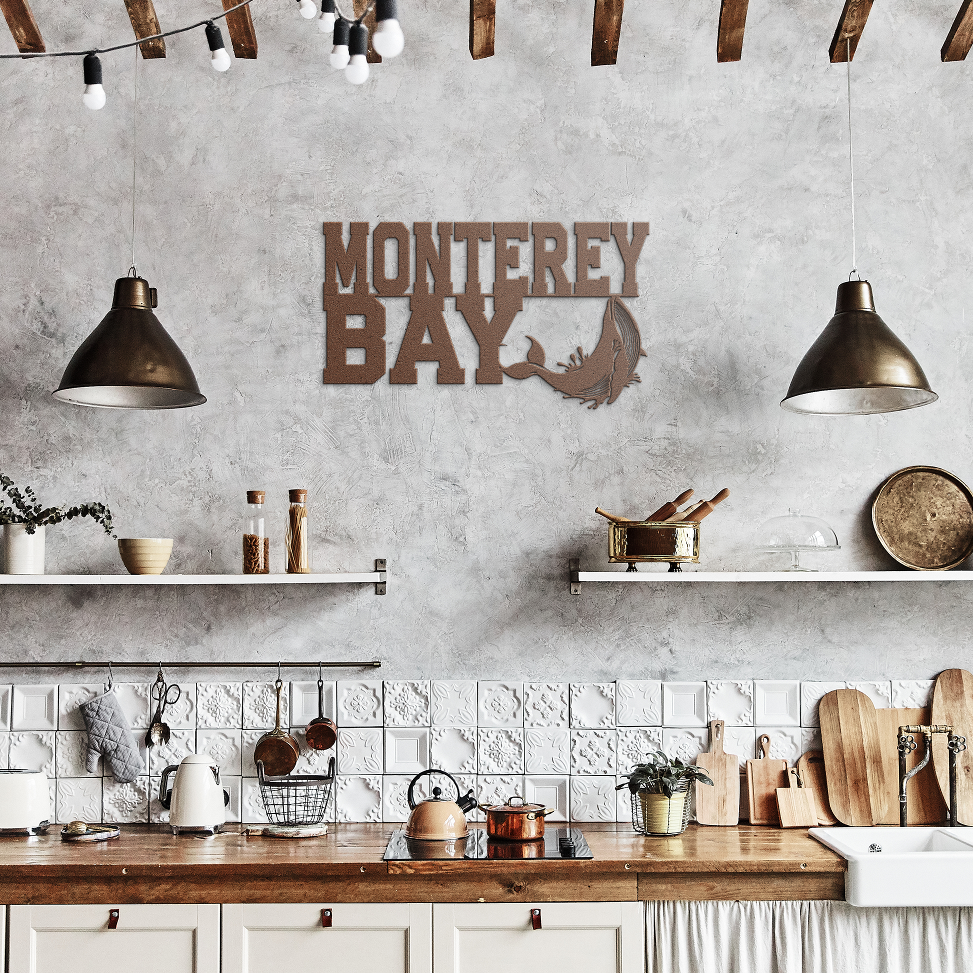Monterey_Bay_Humpback_Whale_Metal_Wall_A_Copper_Rustic_Kitchen_Mockup.png