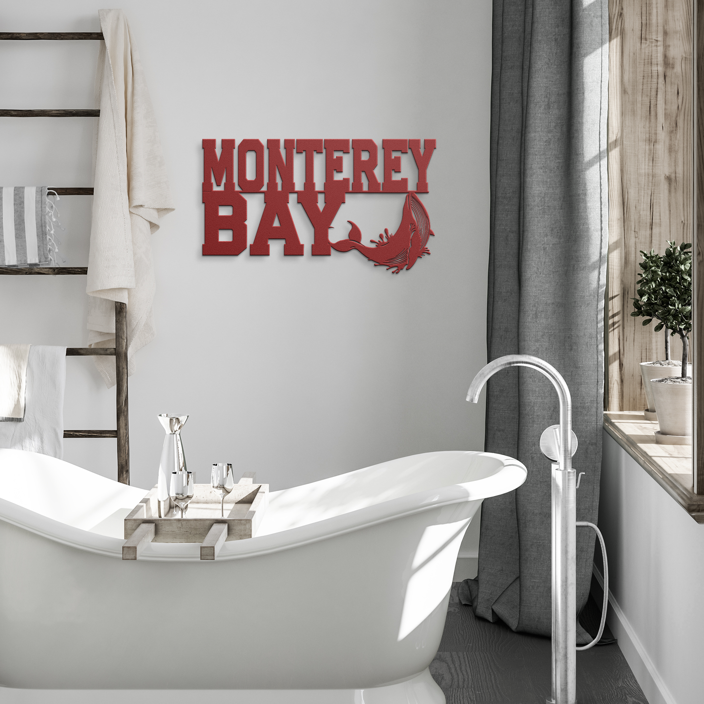 Monterey_Bay_Humpback_Whale_Metal_Wall_A_Red_Modern_Bathroom_Mockup.png