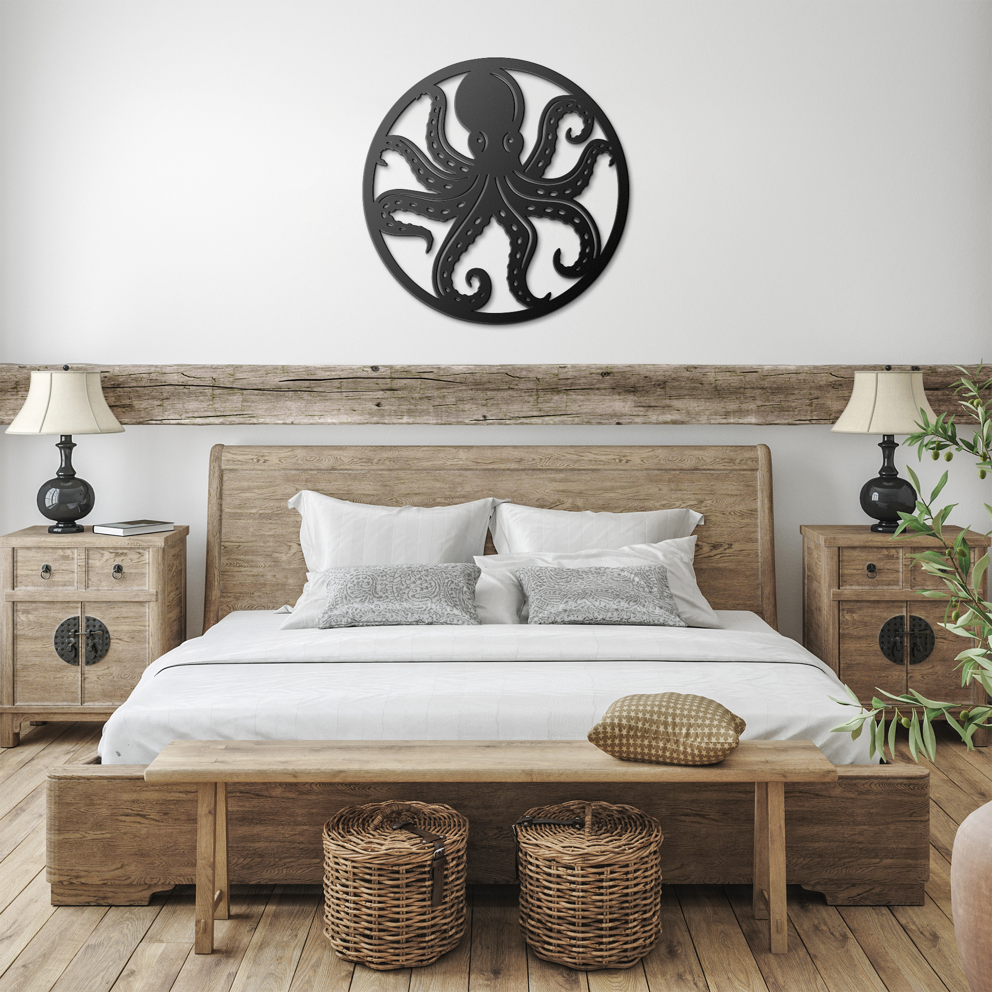 Octopus_Metal_Wall_Art__Coastal_Nauti_Black_Farmhouse_Bedroom_Mockup.png