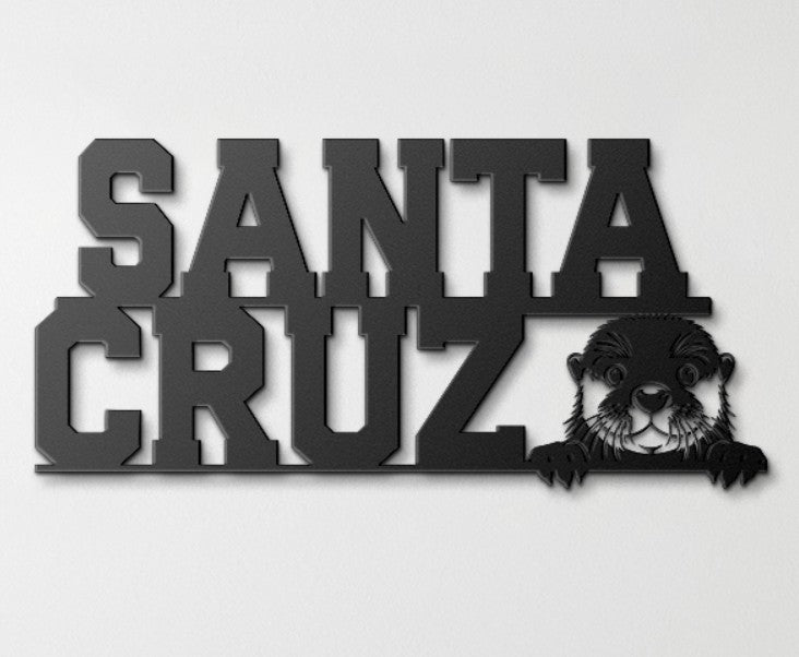 Santa Cruz Otter Metal Wall Art