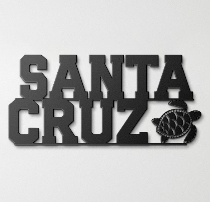 Santa Cruz Sea Turtle Metal Wall Art