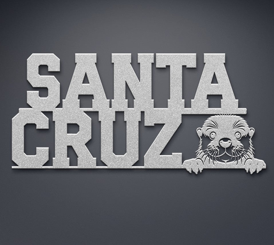 Santa Cruz Otter Metal Wall Art