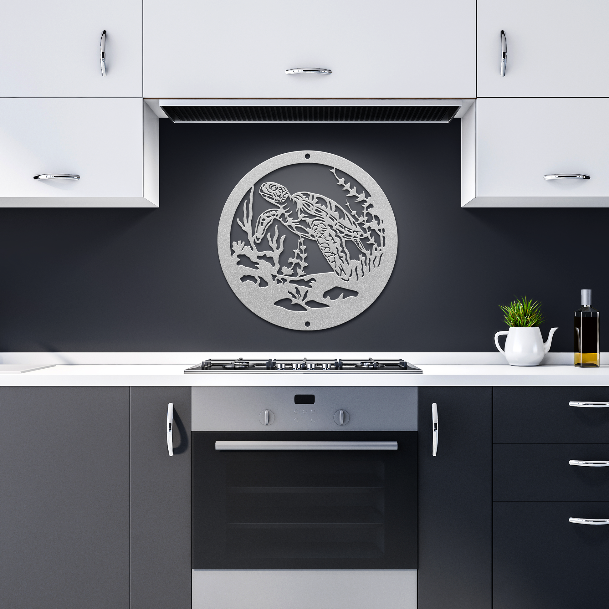 Turtle_Ocean_Scene_Metal_Wall_Art__El_Silver_Dark_Kitchen_Mockup.png